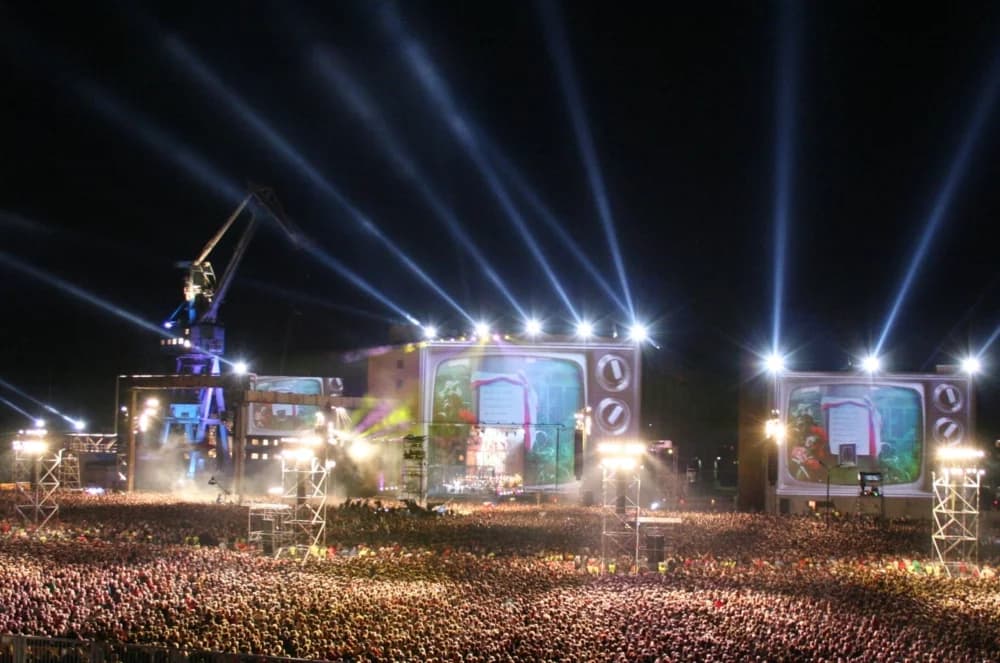 Concert de Jean-Michel Jarre à Gdansk devant près de 250 000 personnes